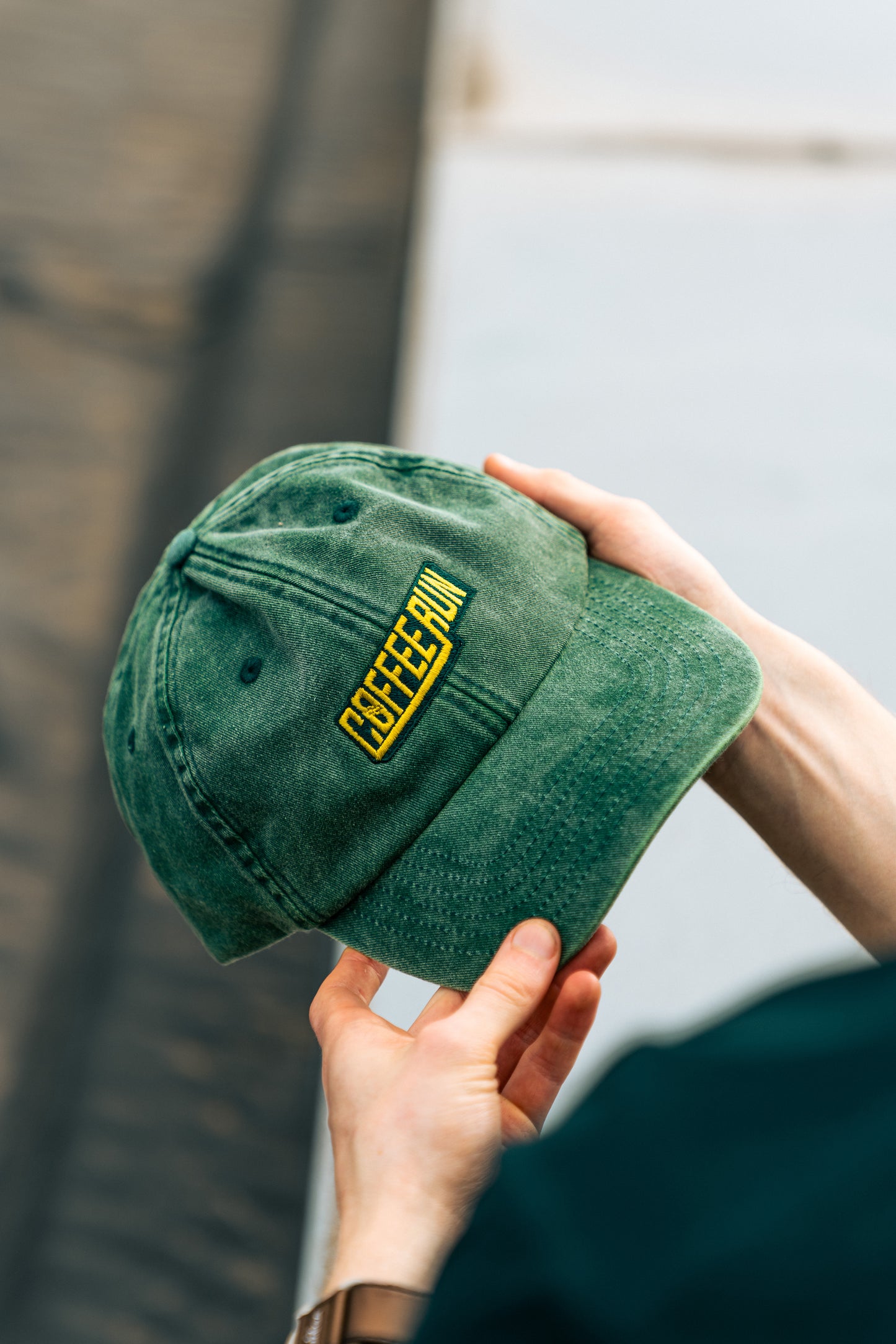 Coffee Run Vintage Cap Green