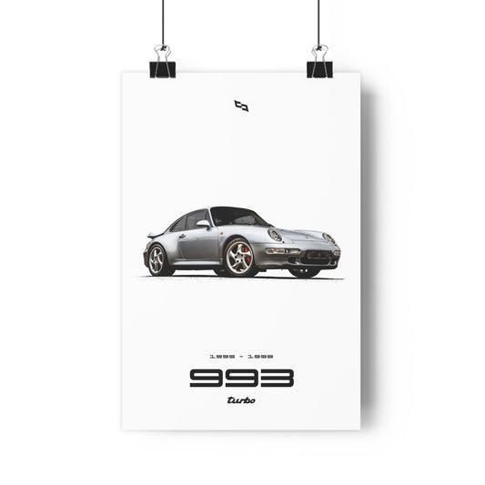 '993' 911 Turbo Collection Poster